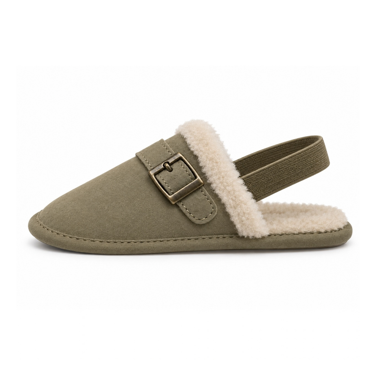 Robins Baby Sherpa-Lined Buckle Shoes
