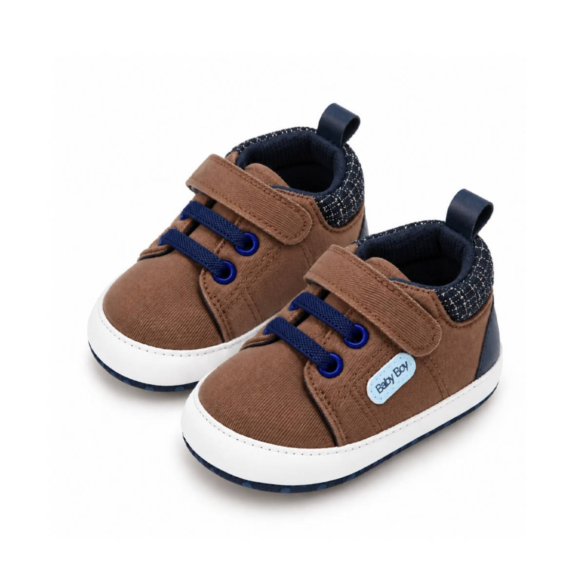 Baby Boy High-Top Sneakers – Lightweight & Non-Slip