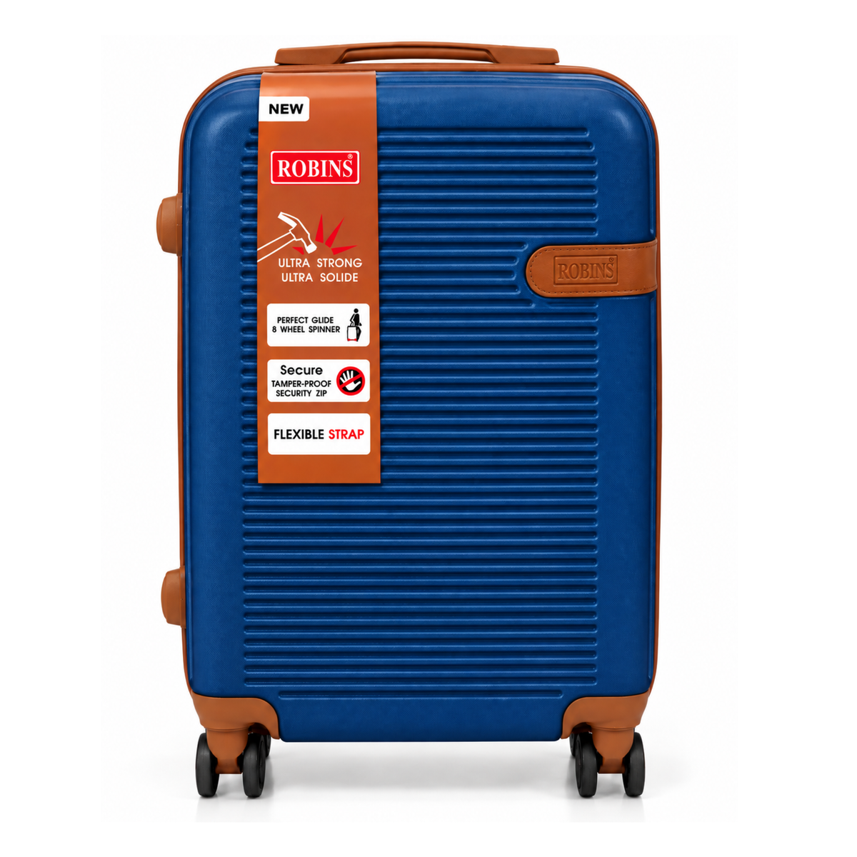 Robins 24-Inch Medium Luggage With 8-Wheel Spinner - 4 Colors