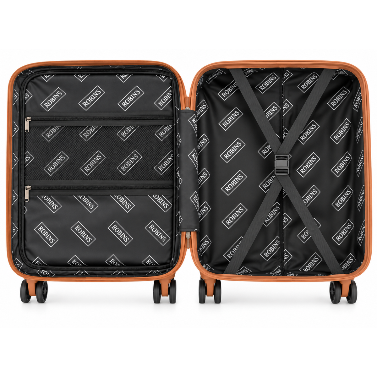Robins 24-Inch Medium Luggage With 8-Wheel Spinner - 4 Colors