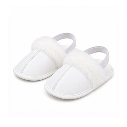 Robins Baby Faux Fur Slippers – Soft & Cozy Sandals