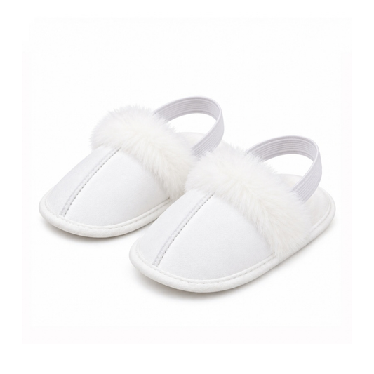 Robins Baby Faux Fur Slippers – Soft & Cozy Sandals