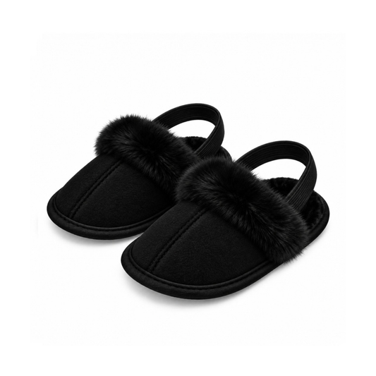 Robins Baby Faux Fur Slippers – Soft & Cozy Sandals