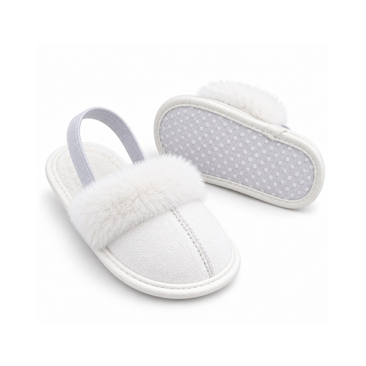 Robins Baby Faux Fur Slippers – Soft & Cozy Sandals