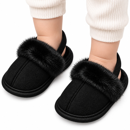 Robins Baby Faux Fur Slippers – Soft & Cozy Sandals