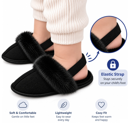 Robins Baby Faux Fur Slippers – Soft & Cozy Sandals