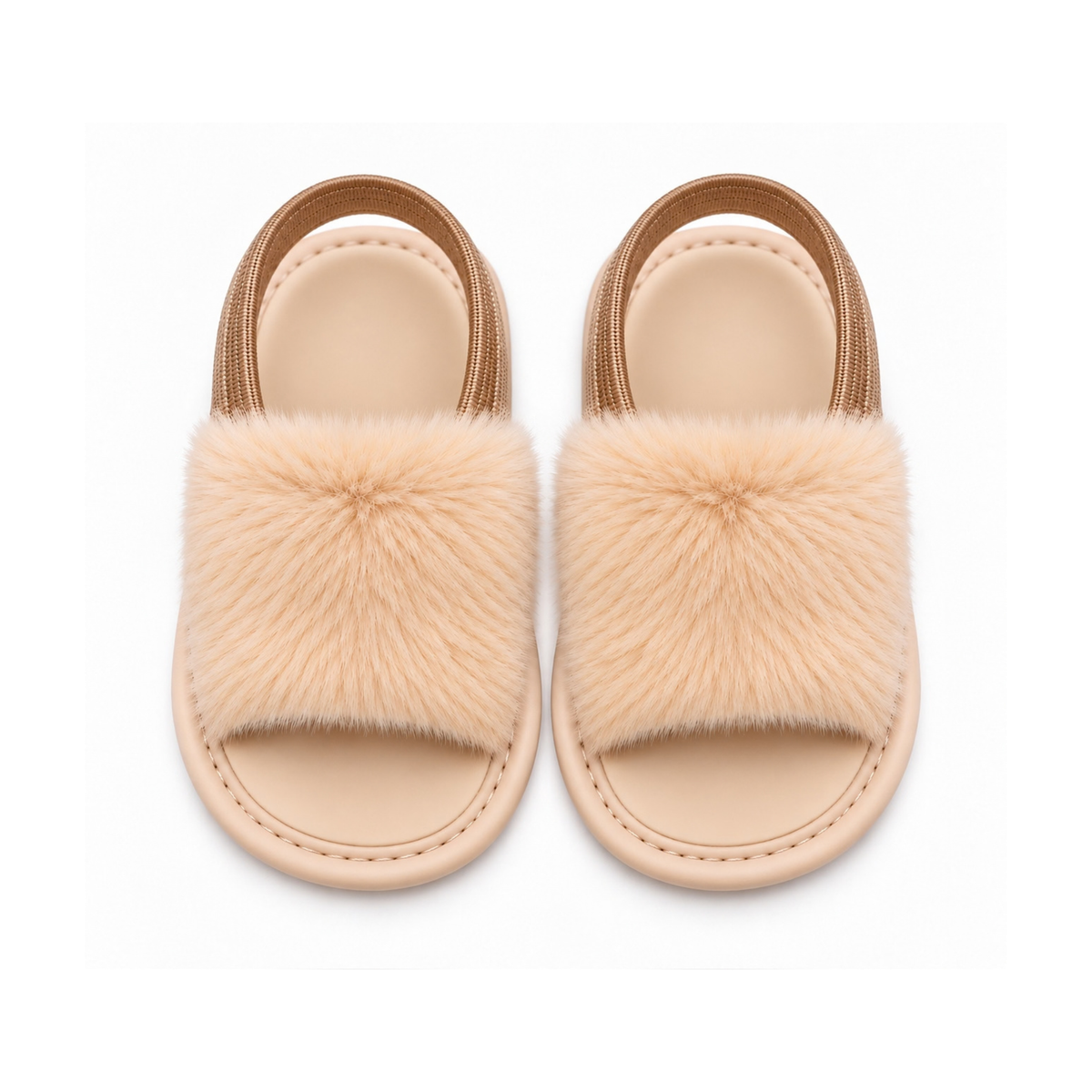 Robins Puff Baby Fur Sandals – Soft & Cozy Open-Toe Sandals