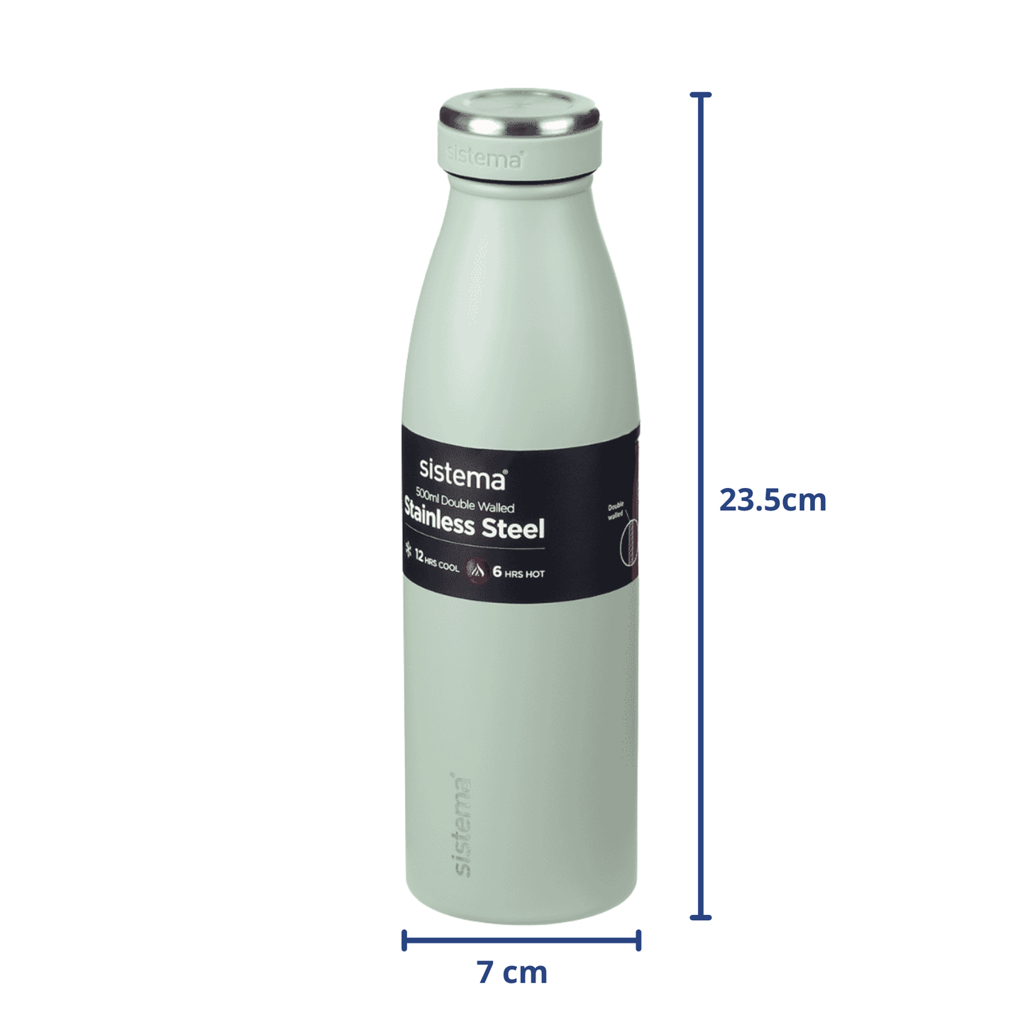 Sistema Double Walled Stainless Steel Bottle – 500ml