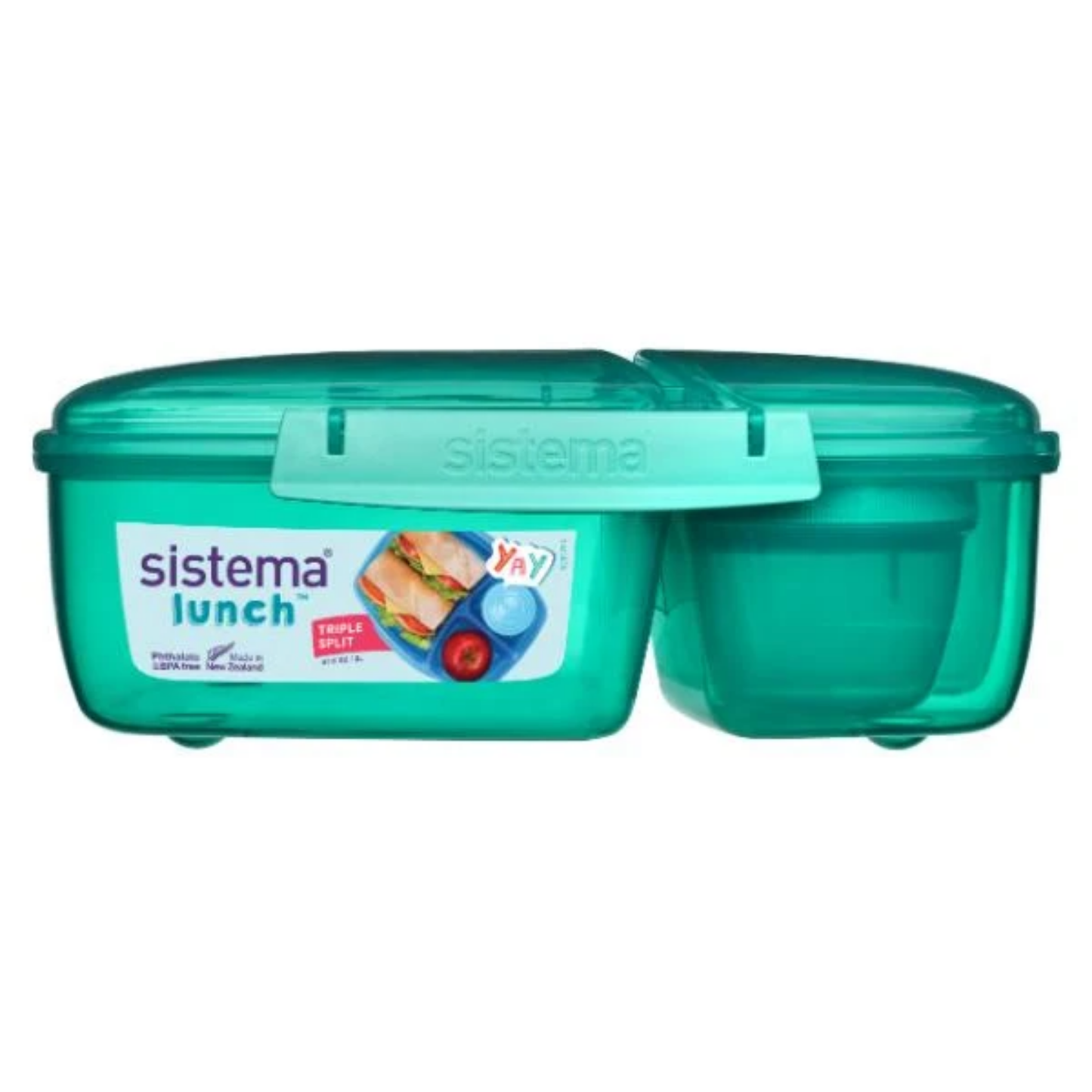Sistema To Go Triple Split Lunch Box with Yogurt Pot 2L – 3 Colors