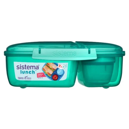 Sistema To Go Triple Split Lunch Box with Yogurt Pot 2L – 3 Colors