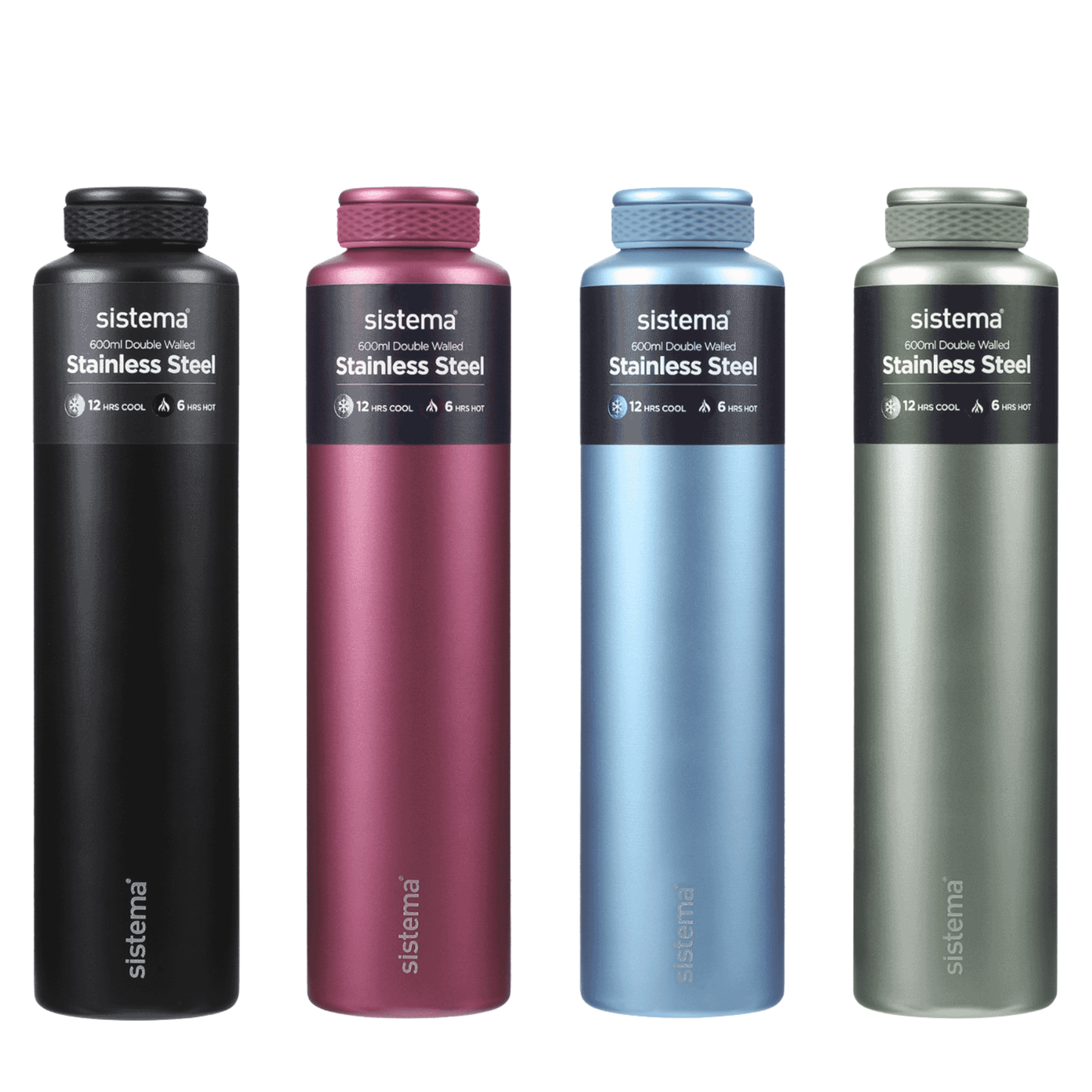 Sistema Double Walled Stainless Steel Bottle – 600ml