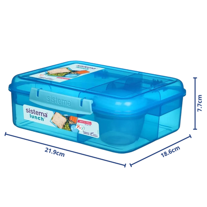 Sistema Bento Lunch Box 1.65L with Yogurt Pot – 3 Colors