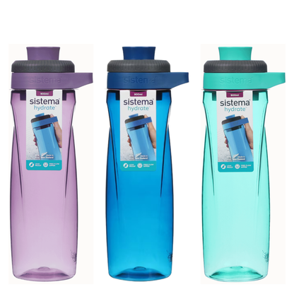Sistema Hydrate Twist 'n' Sip Water Bottle 900ml – 3 Colors