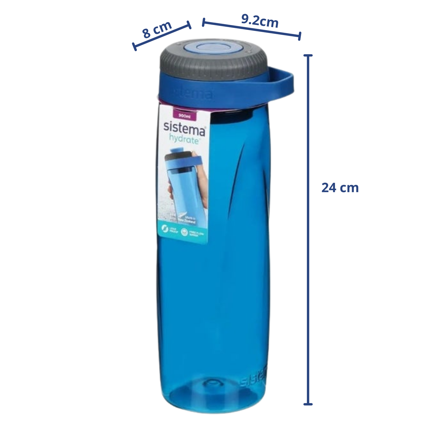 Sistema Hydrate Twist 'n' Sip Water Bottle 900ml – 3 Colors
