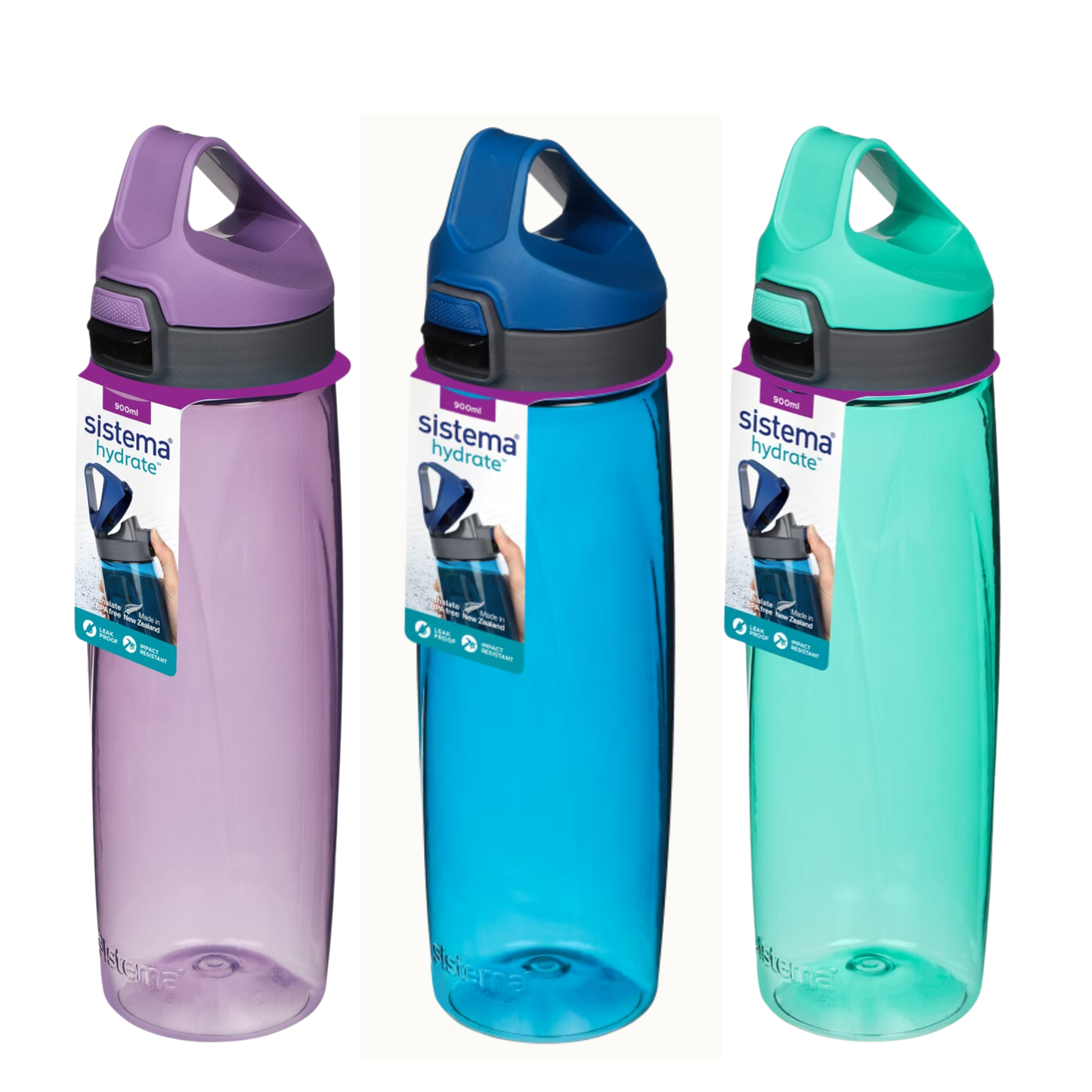 Sistema Hydrate Quick Flip Water Bottle 900ml – 3 Colors