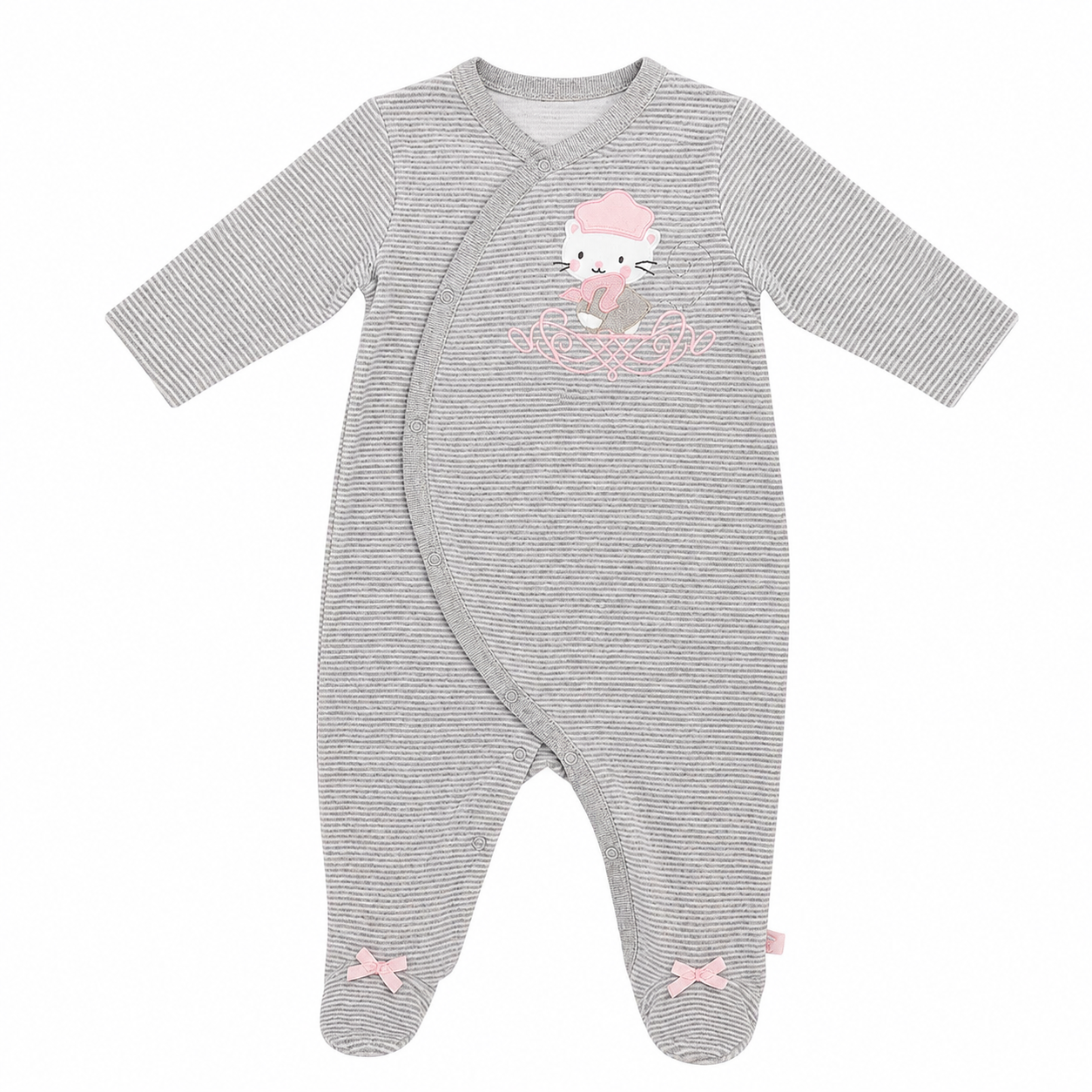 Robins Velvet Baby Footed Sleepsuit (9–12 Months)
