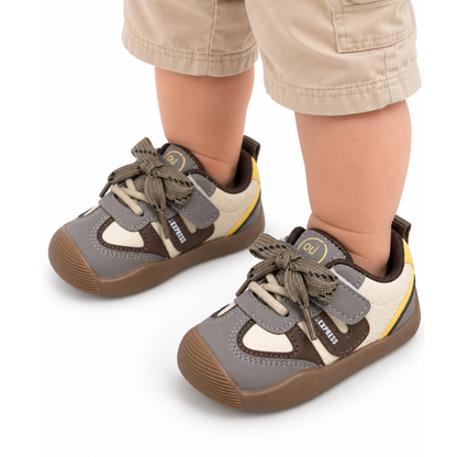 Robins Kids Casual Sneakers with Flexible Non-Slip Rubber Sole - 3 Colors