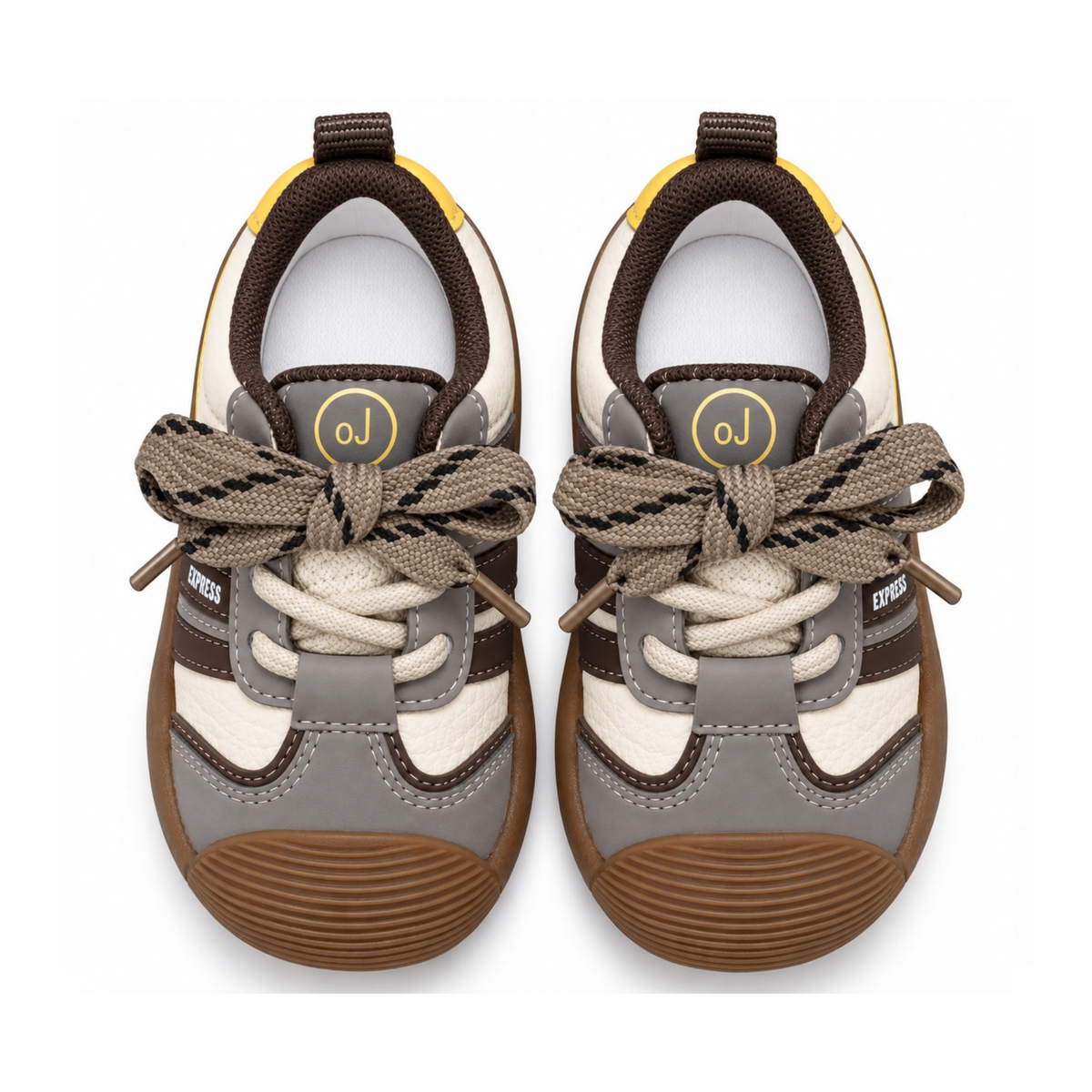 Robins Kids Casual Sneakers with Flexible Non-Slip Rubber Sole - 3 Colors