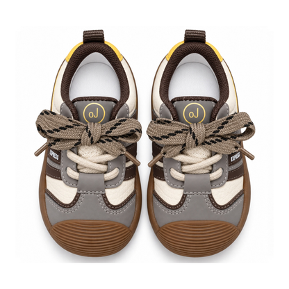 Robins Kids Casual Sneakers with Flexible Non-Slip Rubber Sole - 3 Colors